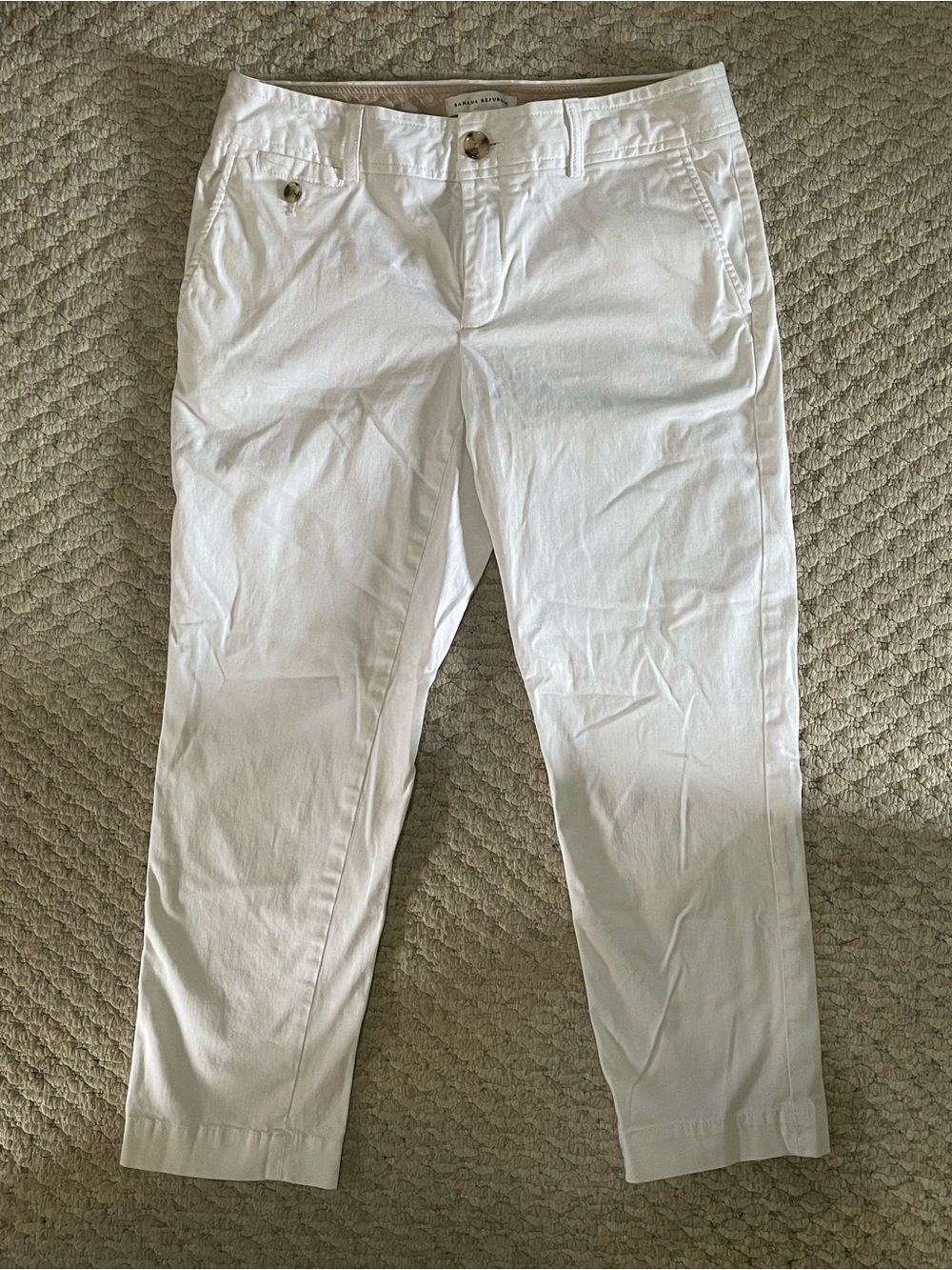 Banana Republic White Pants